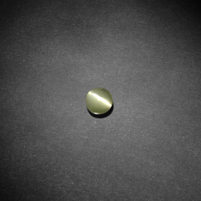 Chrysoberyl cat's eye naturale verde da 0,66 ct, trasparente, trasparente/traslucido
