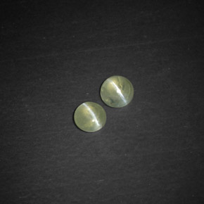 Chrysoberyl cat's eye naturale verde da  ct, trasparente, trasparente/traslucido