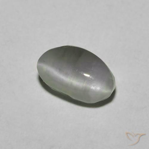 Crisoberillo effetto occhio di gatto Verde medio naturale da 1.33 ct, Ovale, Traslucido