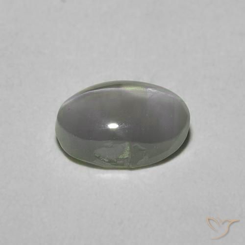 Crisoberillo effetto occhio di gatto Verde medio naturale da 1.33 ct, Ovale, Traslucido