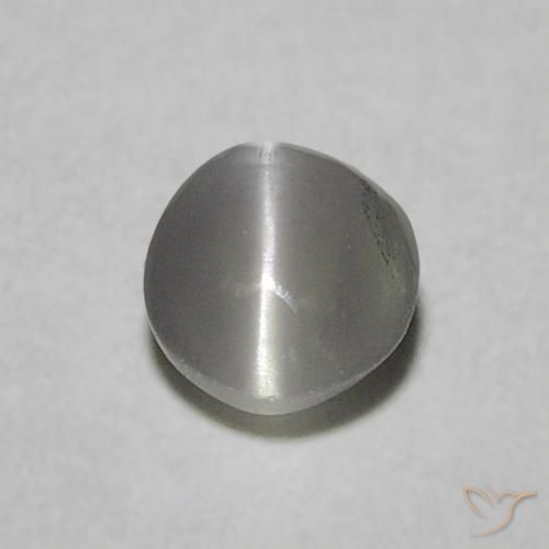 Crisoberillo effetto occhio di gatto Verde medio naturale da 0.22 ct, Rotondo, Traslucido
