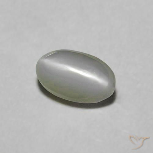 Crisoberillo effetto occhio di gatto Verde medio naturale da 0.38 ct, Ovale, Opaco