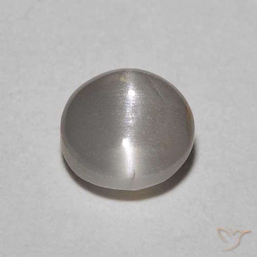 0.62ct Naturale Verde medio Crisoberillo effetto occhio di gatto, Ovale, Opaco