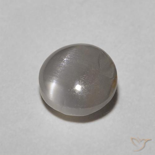 Crisoberillo effetto occhio di gatto Verde medio naturale da 0.62 ct, Ovale, Opaco