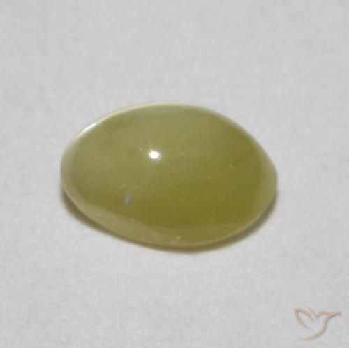 Crisoberillo effetto occhio di gatto Giallo Laguna chiaro naturale da 0.33 ct, Ovale, Traslucido