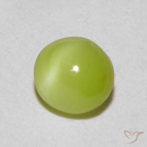 Crisoberillo effetto occhio di gatto Limone giallo naturale da 0.37 ct, Ovale, Traslucido