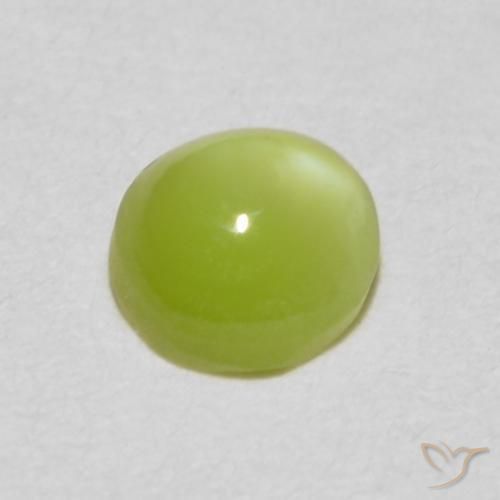 Crisoberillo effetto occhio di gatto Limone giallo naturale da 0.37 ct, Ovale, Traslucido