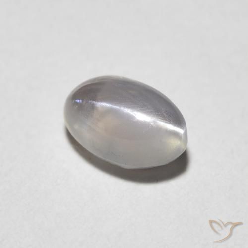 Crisoberillo effetto occhio di gatto Warm Grey naturale da 0.89 ct, Ovale, Traslucido