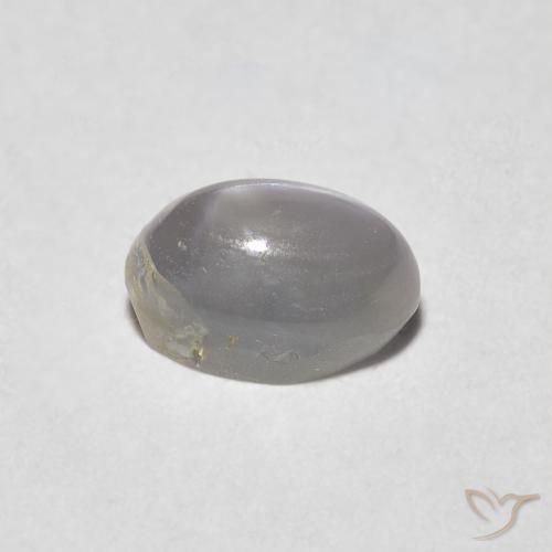 Crisoberillo effetto occhio di gatto Warm Grey naturale da 0.89 ct, Ovale, Traslucido