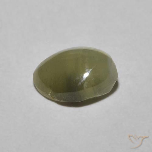 Crisoberillo effetto occhio di gatto Oro naturale da 1.05 ct, Ovale, Traslucido