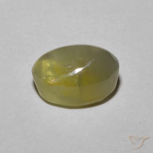 Crisoberillo effetto occhio di gatto Giallo medio naturale da 1.72 ct, Ovale, Traslucido