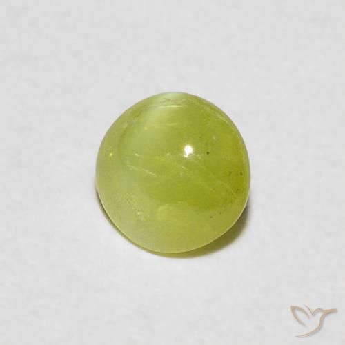Crisoberillo effetto occhio di gatto Giallo medio naturale da 0.31 ct, Ovale, Traslucido