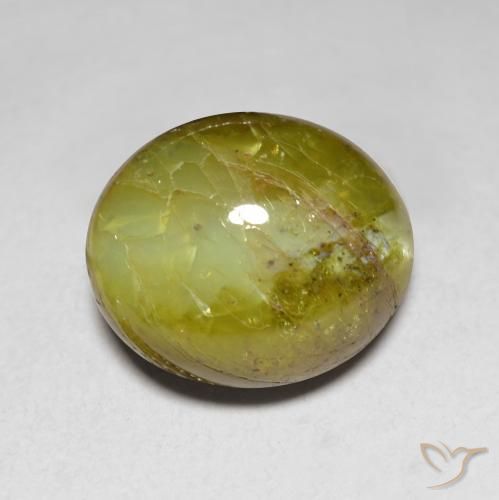 7.76ct Naturale Limone giallo Crisoberillo effetto occhio di gatto, Ovale, Traslucido