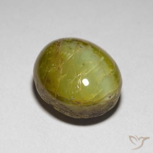 Crisoberillo effetto occhio di gatto Limone giallo naturale da 7.76 ct, Ovale, Traslucido