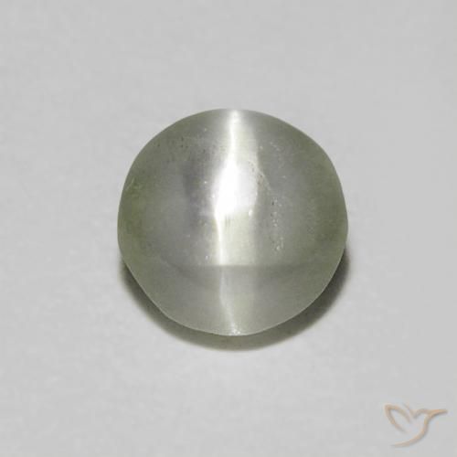 Crisoberillo effetto occhio di gatto Grigio medio naturale da 0.47 ct, Taglio ovale, Traslucido