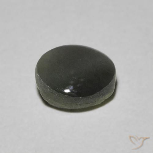 Crisoberillo effetto occhio di gatto Grigio acciaio naturale da 0.94 ct, Ovale, Traslucido