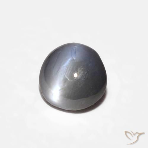 0.30ct Naturale Grigio medio Crisoberillo effetto occhio di gatto, Ovale, Opaco