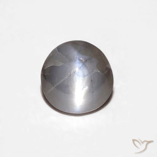 0.29ct Naturale Medium Dark-Grey Crisoberillo effetto occhio di gatto, Ovale, Opaco