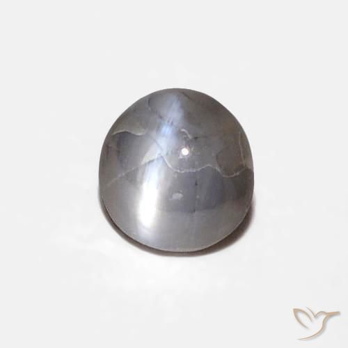 Crisoberillo effetto occhio di gatto Medium Dark-Grey naturale da 0.29 ct, Ovale, Opaco