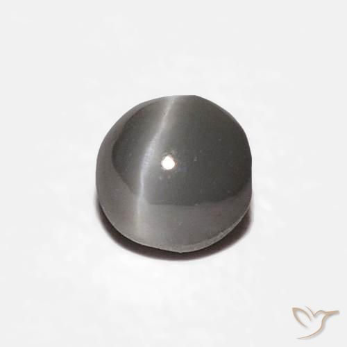 Crisoberillo effetto occhio di gatto Grigio molto chiaro naturale da 0.38 ct, Ovale, Opaco