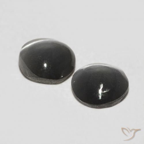 Gemme di Crisoberillo effetto occhio di gatto Grigio medio naturale da 0.41 ct, Ovale, Opaco