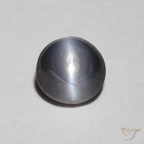 0.36ct Naturale Grigio Crisoberillo effetto occhio di gatto, Ovale, Opaco