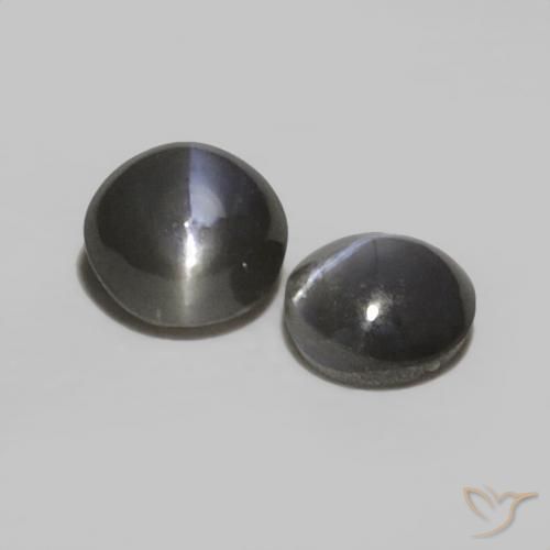 Gemme di Crisoberillo effetto occhio di gatto Nero grigiastro naturale da 0.52 ct, Ovale, Opaco