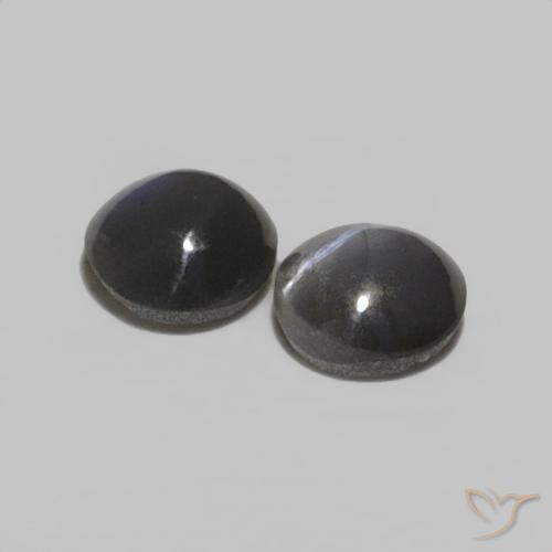 Gemme di Crisoberillo effetto occhio di gatto Nero grigiastro naturale da 0.52 ct, Ovale, Opaco