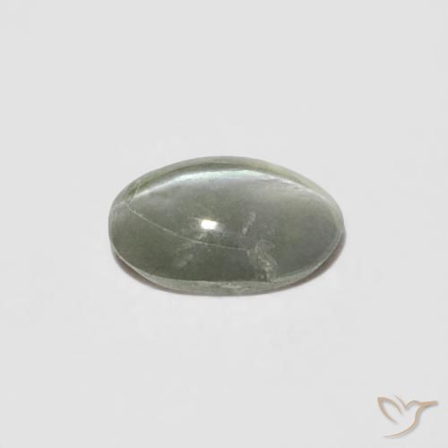 Crisoberillo effetto occhio di gatto Verde giallastro naturale da 0.26 ct, Ovale, Opaco