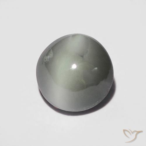 Crisoberillo effetto occhio di gatto Grigio medio naturale da 1.06 ct, Rotondo, Opaco
