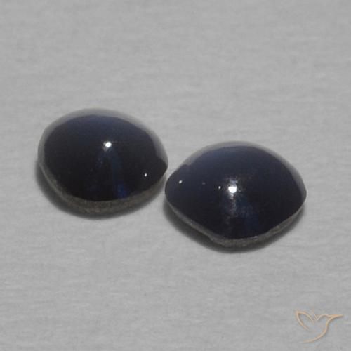 Gemme di Crisoberillo effetto occhio di gatto Grigio scuro naturale da 0.32 ct, Rotondo, Opaco