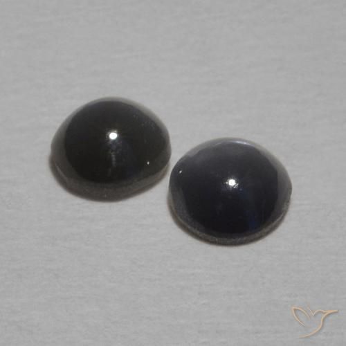 Gemme di Crisoberillo effetto occhio di gatto Grigio nero naturale da 0.52 ct, Ovale, Opaco