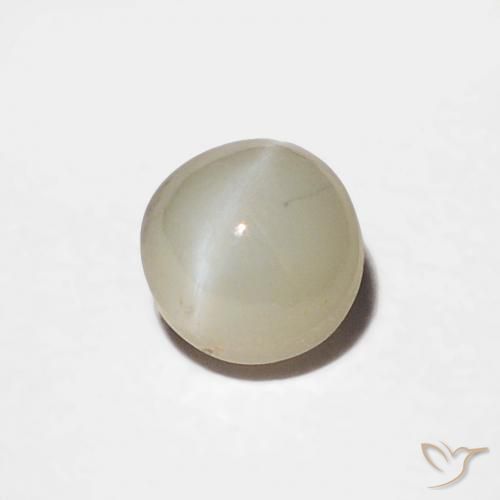 Crisoberillo effetto occhio di gatto Grigio medio naturale da 0.44 ct, Rotondo, Opaco