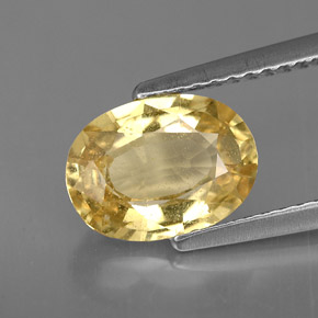 Crisoberillo naturale giallo da 2,15 ct, taglio ovale, VS-SI