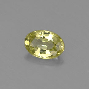 Crisoberillo naturale verde da 0,57 ct, taglio ovale, VVS