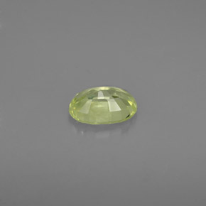 Crisoberillo naturale verde da 0,54 ct, taglio ovale, VS