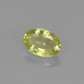 Crisoberillo naturale verde da 0,56 ct, taglio ovale, VVS