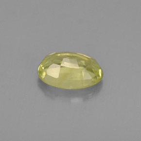 Crisoberillo naturale verde da 0,56 ct, taglio ovale, VVS