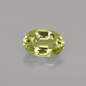 Crisoberillo naturale verde da 0,61 ct, taglio ovale, VVS