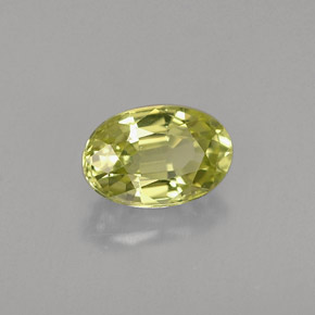 Crisoberillo naturale verde da 0,61 ct, taglio ovale, VVS