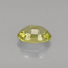 Crisoberillo naturale verde da 0,61 ct, taglio ovale, VVS