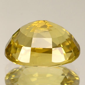 Crisoberillo naturale giallo da 2,94 ct, taglio ovale, VVS