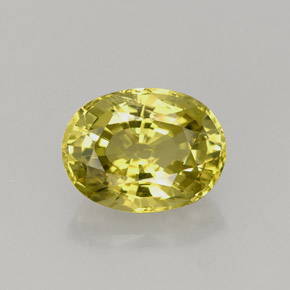 Crisoberillo naturale giallo da 2,49 ct, taglio ovale, VS