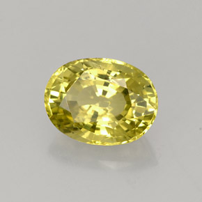 Crisoberillo naturale giallo da 2,49 ct, taglio ovale, VS