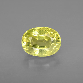 Crisoberillo naturale giallo da 2,55 ct, taglio ovale, VS