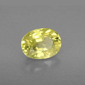 Crisoberillo naturale giallo da 2,55 ct, taglio ovale, VS