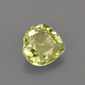 Crisoberillo naturale verde da 1,41 ct, taglio a pera, VVS-VS