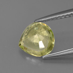 Crisoberillo naturale verde da 1,41 ct, taglio a pera, VVS-VS
