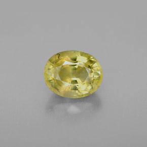 Crisoberillo naturale giallo da 1,94 ct, taglio ovale, VS