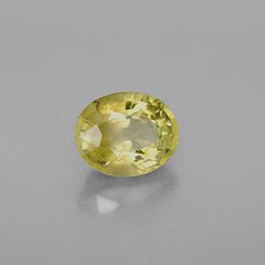 Crisoberillo naturale giallo da 1,94 ct, taglio ovale, VS